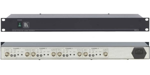 Kramer OC-4 4–Channel Video/Sync Optical Isolator