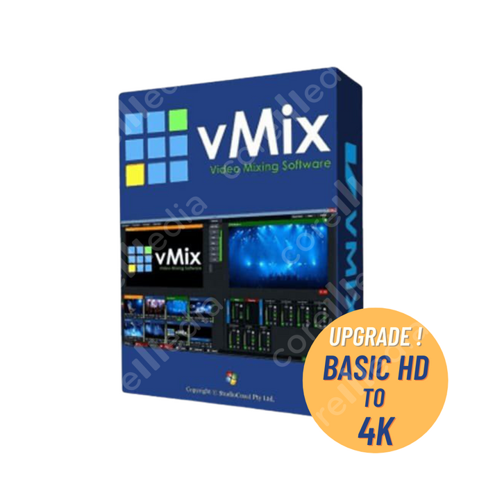 Upgrade vMix Software Basic HD to 4K